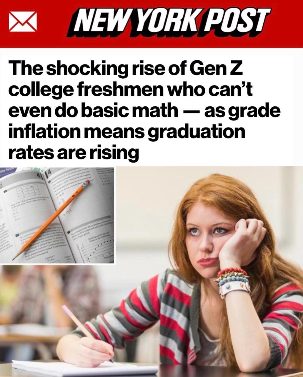 «Шокирующий рост числа первокурсников, которые не справляются даже с элементарной математикой»: Американские студенты знают арифметику на уровне пятого класса