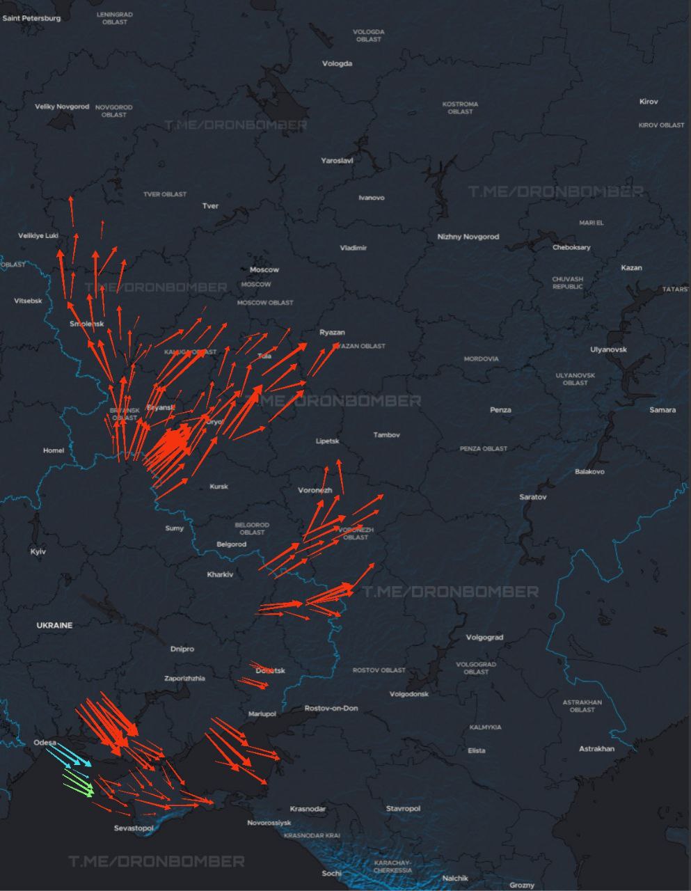 Идёт массированный налёт: враг атакует Смоленскую ГРЭС, Урюпинский и Афипский НПЗ, Ленинградскую область